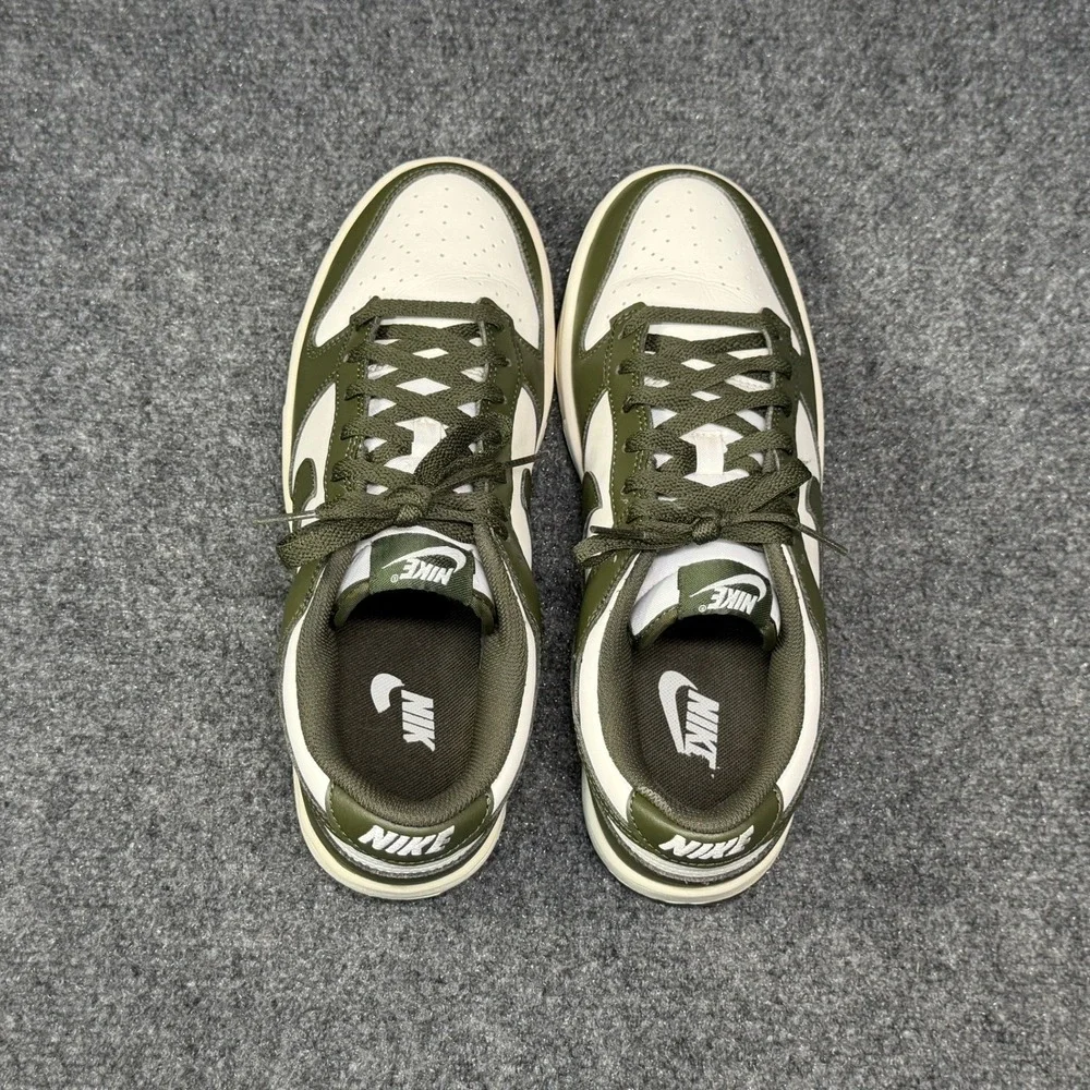 Nike Dunk Low Shoes Men's 8.5 Pale Ivory Cargo Khaki Retro Athletic Sneakers